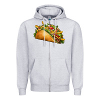 Heather Grey taco Zipper Hoodie - CTS Tumbler Store