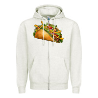 Oatmeal Heather taco Zipper Hoodie - CTS Tumbler Store