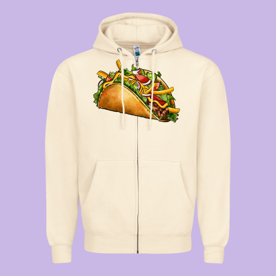 Taco Zipper Hoodie Designed By Cts Tumbler Store