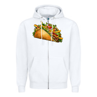 White taco Zipper Hoodie - CTS Tumbler Store