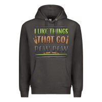 Smoke i like things that go pew pew Premium Hoodie - MaliasSmallBusiness