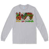 Moon Dust peace love juneteenth Long Sleeve Tee - Zillion Design Studio