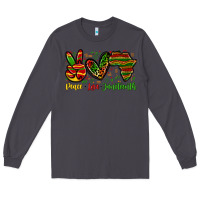 Smoke peace love juneteenth Long Sleeve Tee - Zillion Design Studio