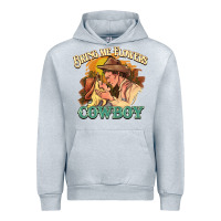 Heather Grey bring me flowers cowboy Urban Hoodie - NancyCooperArtShop