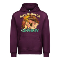 Mauve Wine bring me flowers cowboy Urban Hoodie - NancyCooperArtShop