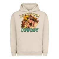 Pigment French Oak bring me flowers cowboy Urban Hoodie - NancyCooperArtShop