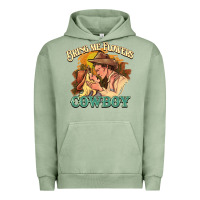 Pigment Oil Green bring me flowers cowboy Urban Hoodie - NancyCooperArtShop