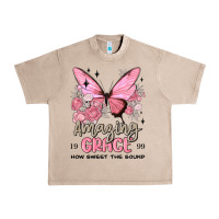 French Oak amazing grace how sweet the sound butterfly Urban Heavy Tee - MaliasSmallBusiness