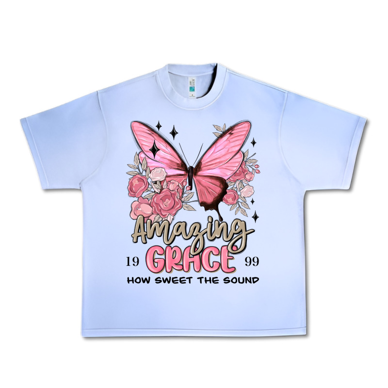 Amazing Grace How Sweet The Sound Butterfly Urban Heavy Tee by MaliasSmallBusiness | Teevron