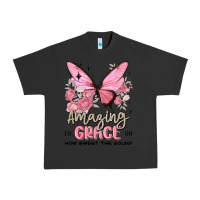 Pigment Black amazing grace how sweet the sound butterfly Urban Heavy Tee - MaliasSmallBusiness