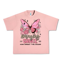 Salmon amazing grace how sweet the sound butterfly Urban Heavy Tee - MaliasSmallBusiness