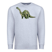 Heather Grey dinosaur brontosaurus Premium Sweatshirt - Artiststas