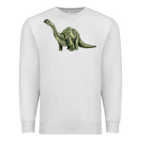 Oatmeal Heather dinosaur brontosaurus Premium Sweatshirt - Artiststas