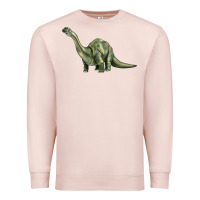 Pale Pink dinosaur brontosaurus Premium Sweatshirt - Artiststas