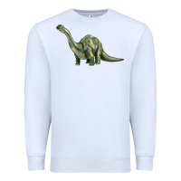White dinosaur brontosaurus Premium Sweatshirt - Artiststas