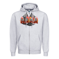 Heather Grey race nana Zipper Hoodie - Zillion Design Studio