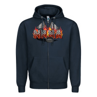 Navy race nana Zipper Hoodie - Zillion Design Studio