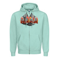 Seafoam race nana Zipper Hoodie - Zillion Design Studio