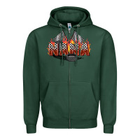 Sports Green race nana Zipper Hoodie - Zillion Design Studio