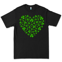 Black shamrock heart Premium Tee - Artiststas