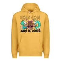 Mustard holy cow 100 days of school Premium Hoodie - MaliasSmallBusiness