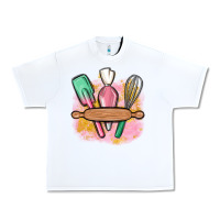 White customized kitchen elements Urban Heavy Tee - MaliasSmallBusiness