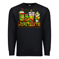 Black juneteenth afro coffee cups Premium Sweatshirt - Jasminsmagicworld