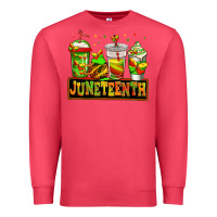 Cardinal juneteenth afro coffee cups Premium Sweatshirt - Jasminsmagicworld
