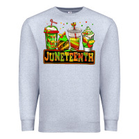Heather Grey juneteenth afro coffee cups Premium Sweatshirt - Jasminsmagicworld
