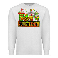 Oatmeal Heather juneteenth afro coffee cups Premium Sweatshirt - Jasminsmagicworld