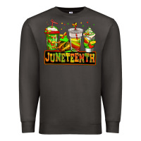 Smoke juneteenth afro coffee cups Premium Sweatshirt - Jasminsmagicworld