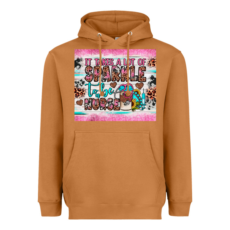 It Takes A Lot Of Sparkle To Be A Nurse Heavyweight Hoodie by JahusDesignShop | Teevron
