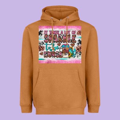 It Takes A Lot Of Sparkle To Be A Nurse Heavyweight Hoodie Designed By Jahusdesignshop