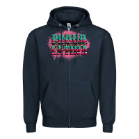 Navy proud latina Zipper Hoodie - CTS Tumbler Store