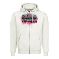 Oatmeal Heather proud latina Zipper Hoodie - CTS Tumbler Store