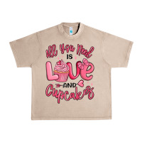French Oak all you need is love and cupcakes valentines day Urban Heavy Tee - MaliasSmallBusiness