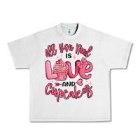 Lunar Rock all you need is love and cupcakes valentines day Urban Heavy Tee - MaliasSmallBusiness