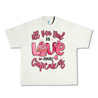 Pistachio all you need is love and cupcakes valentines day Urban Heavy Tee - MaliasSmallBusiness