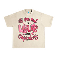 Sandshell all you need is love and cupcakes valentines day Urban Heavy Tee - MaliasSmallBusiness
