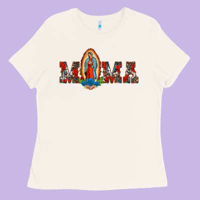 Mama Our Lady Of Guadalupe Ladies Tee Designed By Barkaloodesign