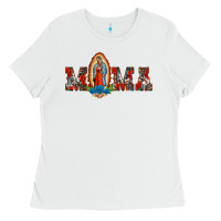 White mama our lady of guadalupe Ladies Tee - BarkalooDesign