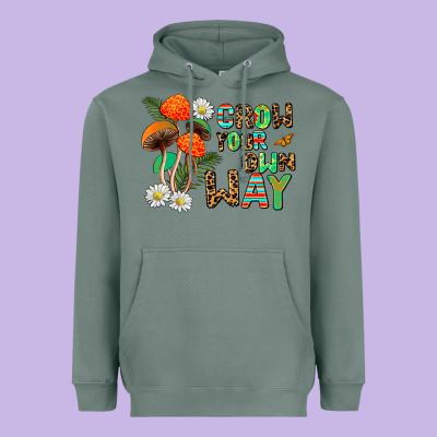 Grow Your Own Way Heavyweight Hoodie Designed By Adodesignshop