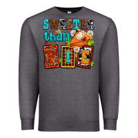 Charcoal Heather sweeter than pie with pumpkin pie Premium Sweatshirt - AdoDesignShop