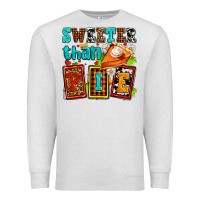 Oatmeal Heather sweeter than pie with pumpkin pie Premium Sweatshirt - AdoDesignShop