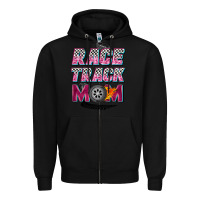 Black race track mom Zipper Hoodie - Zillion Design Studio