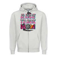 Dove Grey race track mom Zipper Hoodie - Zillion Design Studio