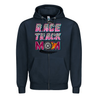 Navy race track mom Zipper Hoodie - Zillion Design Studio