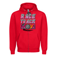Red race track mom Zipper Hoodie - Zillion Design Studio