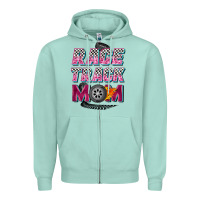 Seafoam race track mom Zipper Hoodie - Zillion Design Studio