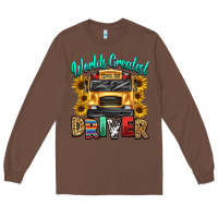 Chestnut worlds greatest school bus driver Long Sleeve Tee - texasbilliewilder